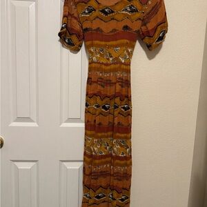 Bohemian Patterned Maxi Dress